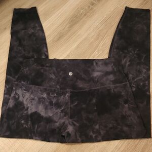 lululemon athletica Black Tie-Dye Leggings